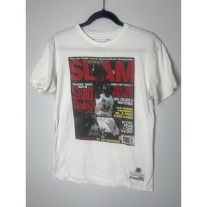 Mitchell & Ness Shirt Men's M White Slam Magazine Shaq Daddy Cover 1994 1995 NBA